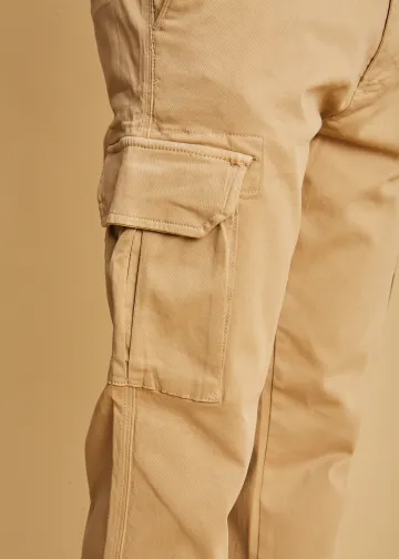 Cargo Trousers by Cotton Twill Fabric