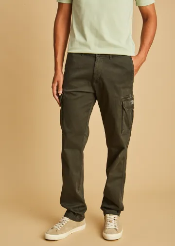 Cargo Trousers by Cotton Twill Fabric