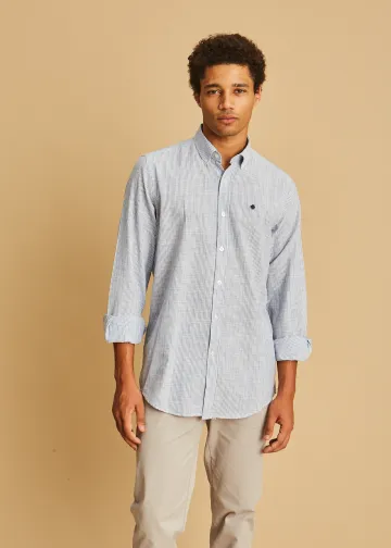 Striped Slub Cotton Poplin Shirt