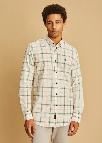 Plaid Cotton Poplin Shirt