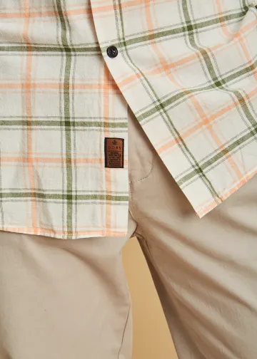 Plaid Cotton Poplin Shirt
