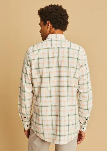 Plaid Cotton Poplin Shirt