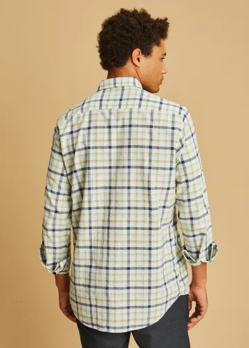 Plaid Cotton Poplin Shirt