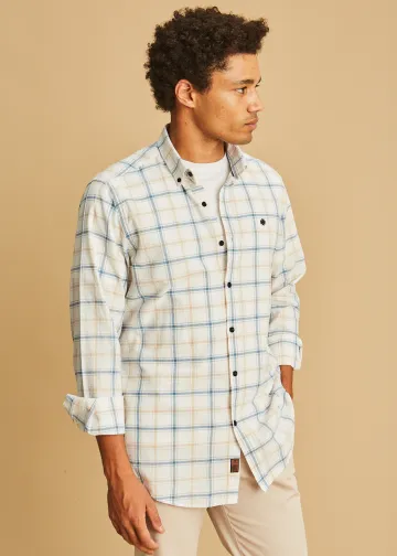 Plaid Cotton Poplin Shirt