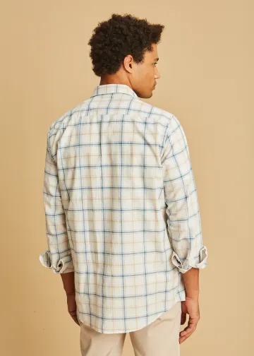 Plaid Cotton Poplin Shirt