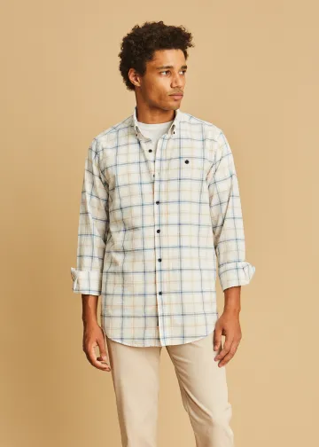 Plaid Cotton Poplin Shirt