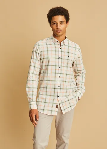 Plaid Cotton Poplin Shirt