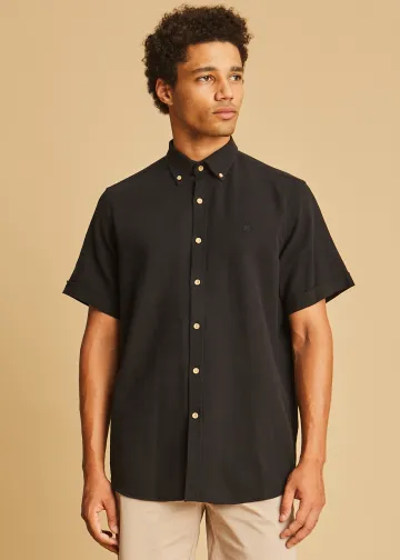 Solid Color Shirt, Short Sleeves Shir