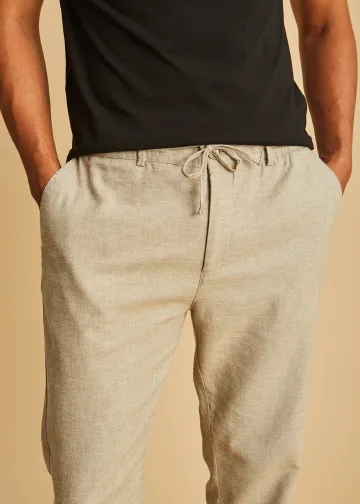 Chino Trousers with Elastic Waist