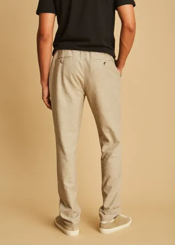 Chino Trousers with Elastic Waist