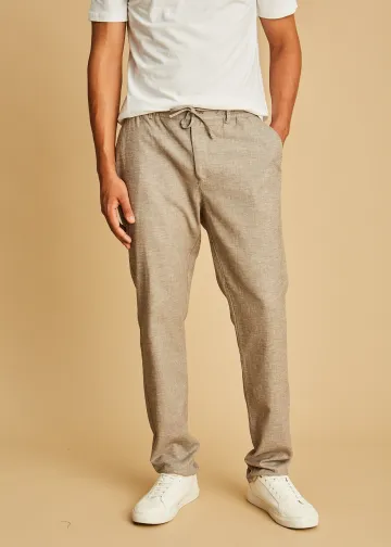 Chino Trousers with Elastic Waist