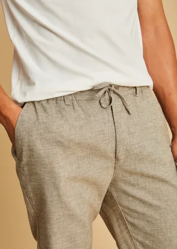 Chino Trousers with Elastic Waist