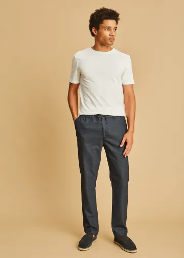 Chino Trousers with Elastic Waist