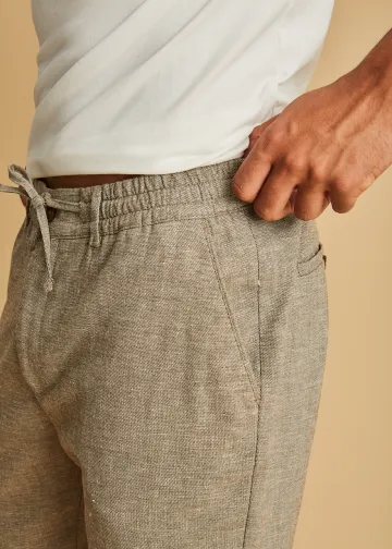Chino Trousers with Elastic Waist