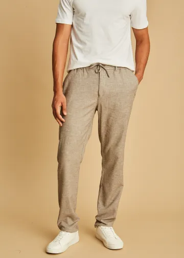 Chino Trousers with Elastic Waist