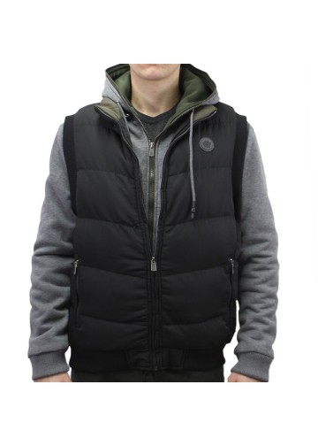 Double vest with hoodie