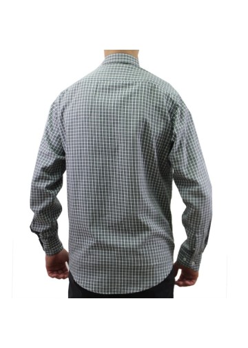 Men's green checkered shirt