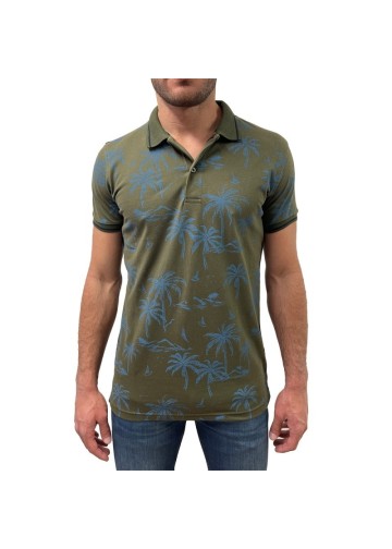 Polo Shirt with pattern print