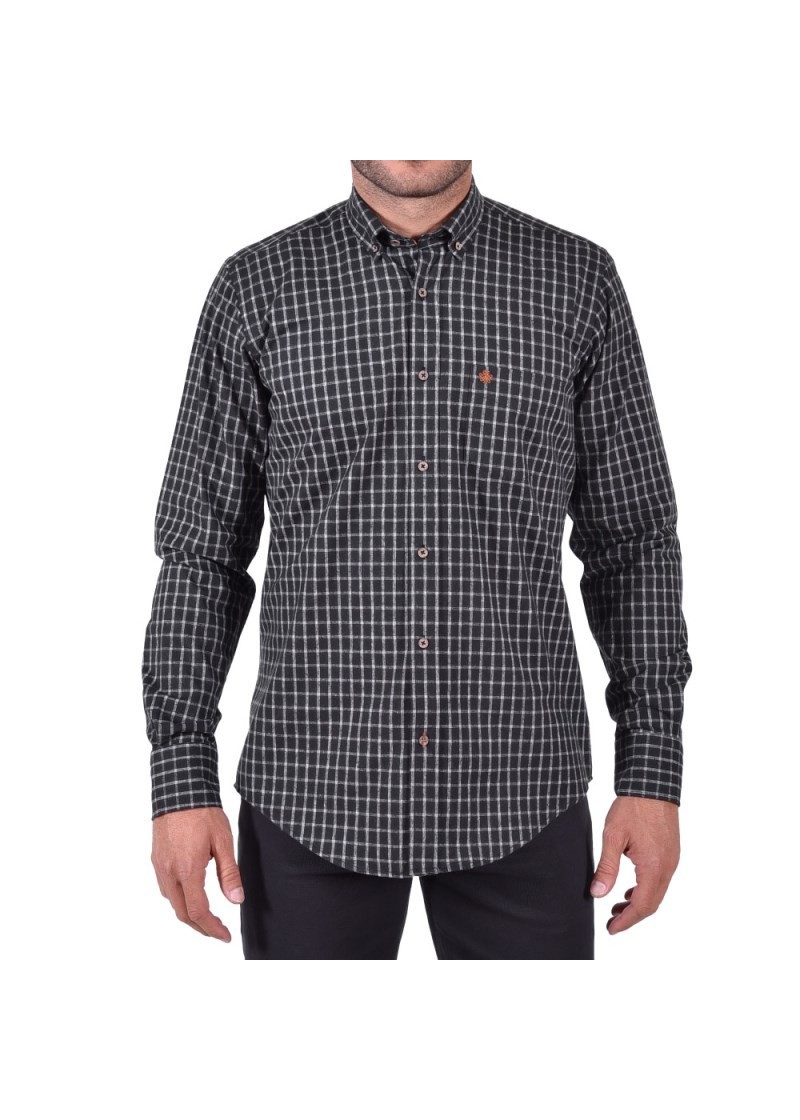 Solid Color Flannel Shirt