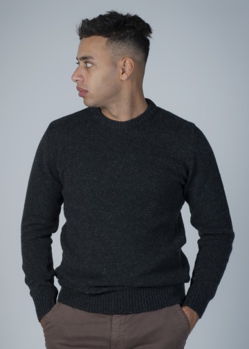 Roundneck Sweater, Wool Blend